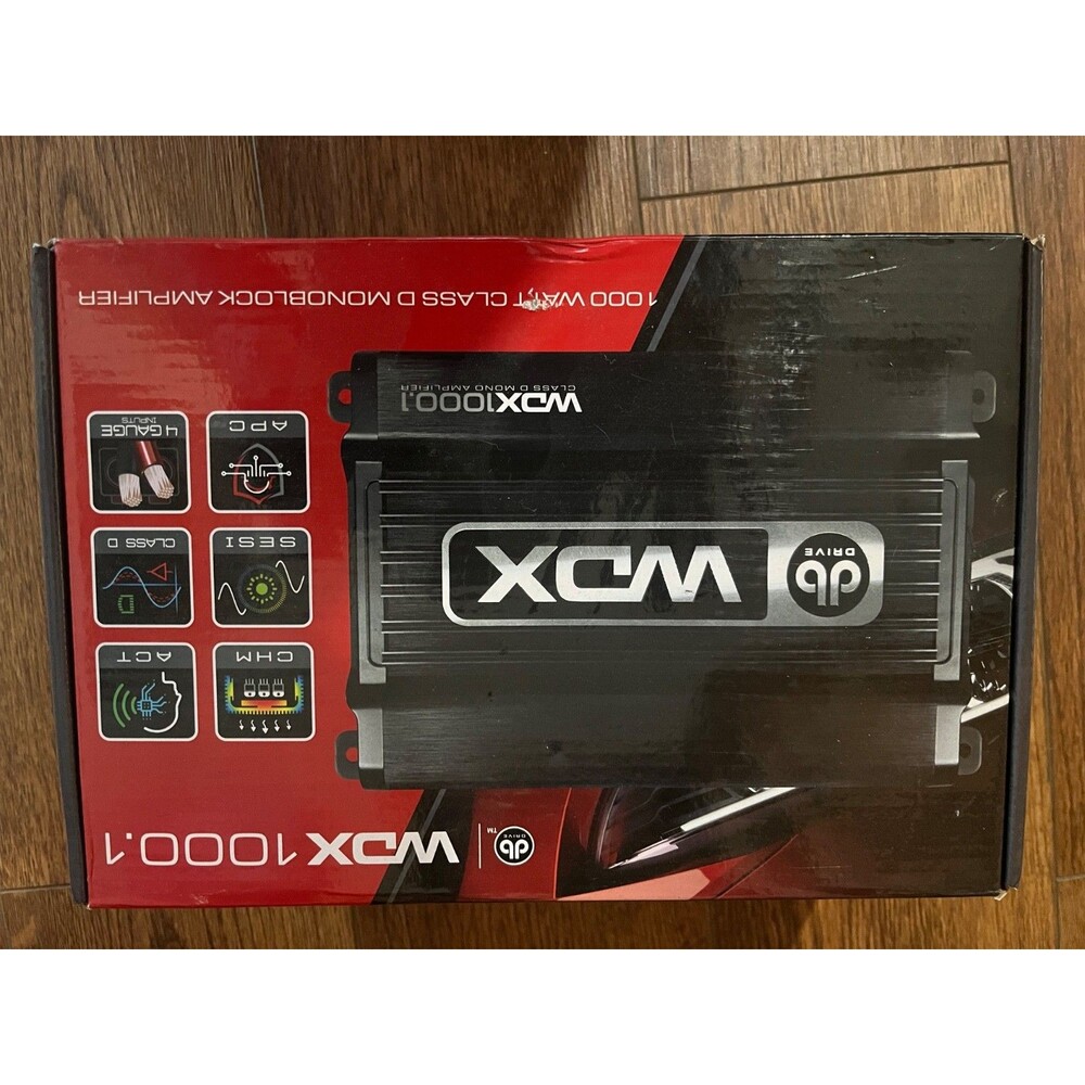 NEW DB Drive 1 Ohm Mono Block Class-D 1000 Watts RMS Mini Amplifier WDX1000.1